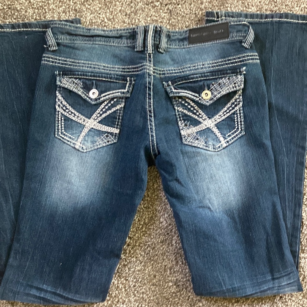 Size 3/4 Slum Boot Cut Jean. twentyone black by Rue 21. Great condition!